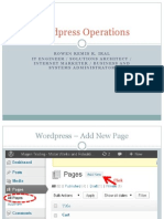 Wordpress Operations