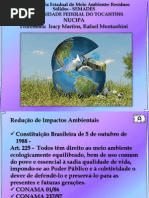 Apresentação em PPT- Redução de Impactos Ambientais