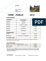 Tarif Public 2014