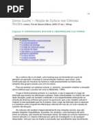 A Noção de Cultura Nas Ciencias Sociais. Resumo