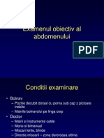 Examenul Obiectiv Al Abdomenului