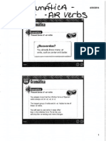 Scanned Grammar Slides AR Verbs