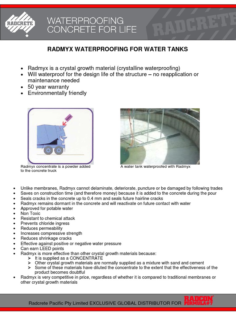 Radmyx For Water Tanks Pdf