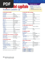 L1 Capitulo 5B Vocab List