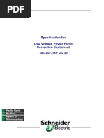 General Specifications For Low Voltage Capacitor Banks Upto 1200 KVAR