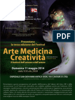 Terzo Festival  Arte Medicina Creatività a Torino  11 Maggio 2014 - Programma  