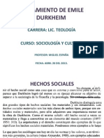 Pensamiento de Emile Durkheim