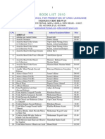 Book List (National Council For Promotion of Urdu)