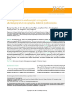 Management of ERCP Related Perforations