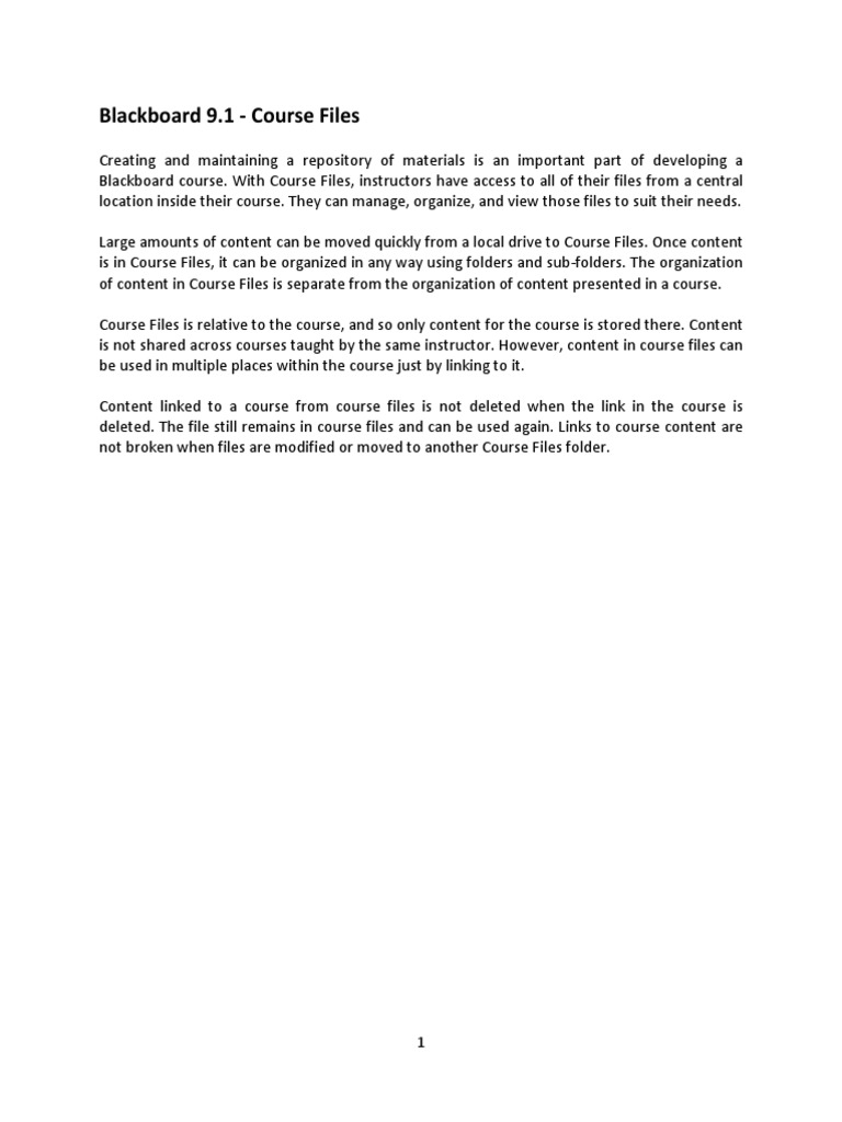 Blackboard 9.1 - Course Files | PDF | Icon (Computing) | Zip (File Format)