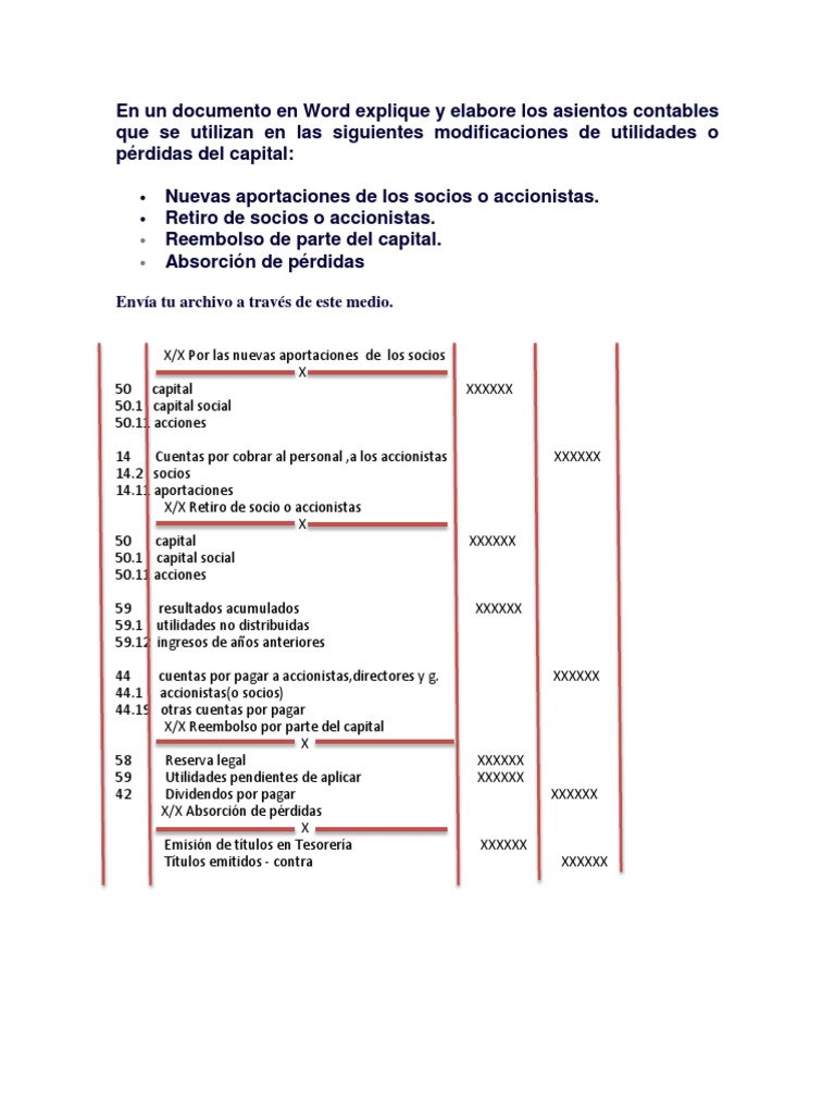 Asientos - Contables Contabilidad Intermedia | PDF | Finanzas y dinero