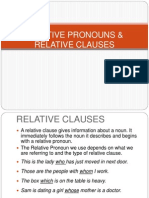 Relative Pronouns & Relative Clauses