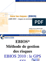 11 Application de La Methode EBIOS A Un Projet SSI Du Secteur Sanitaire P TOURRON Arspaca