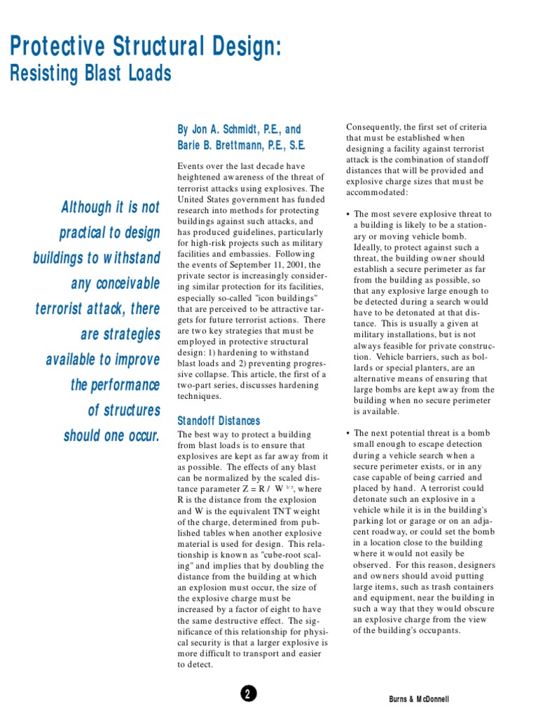 Blast-Resistant Building Design Techniques | PDF | Explosive Material ...