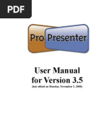 Download Pro Presenter 3 Manual by Johnnyxboy SN222445680 doc pdf