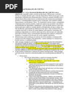 WALTZ, K. Structural Realism After Cold War. Fichamento