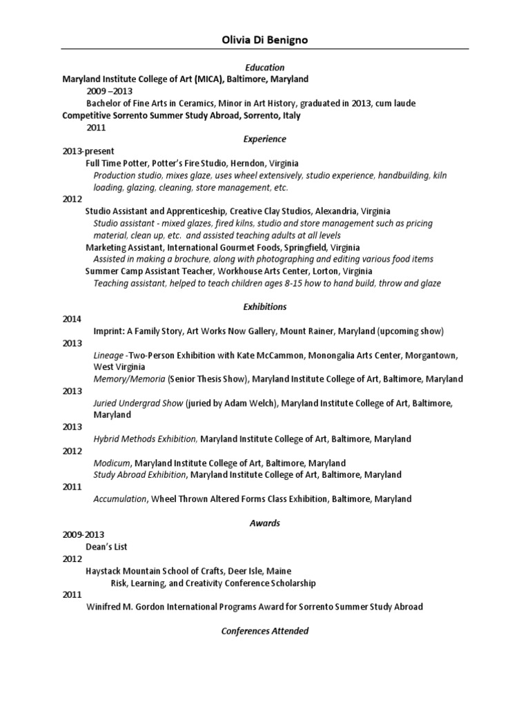 Resume 328 PDF Ceramic Art Pottery