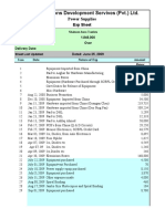 Hardware (Defence) Projects Exp Sheet.