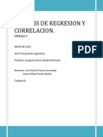 Analisis de Regresion y Correlacion