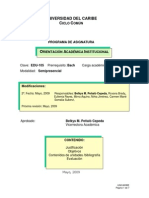 Orientación Académica Institucional PDF