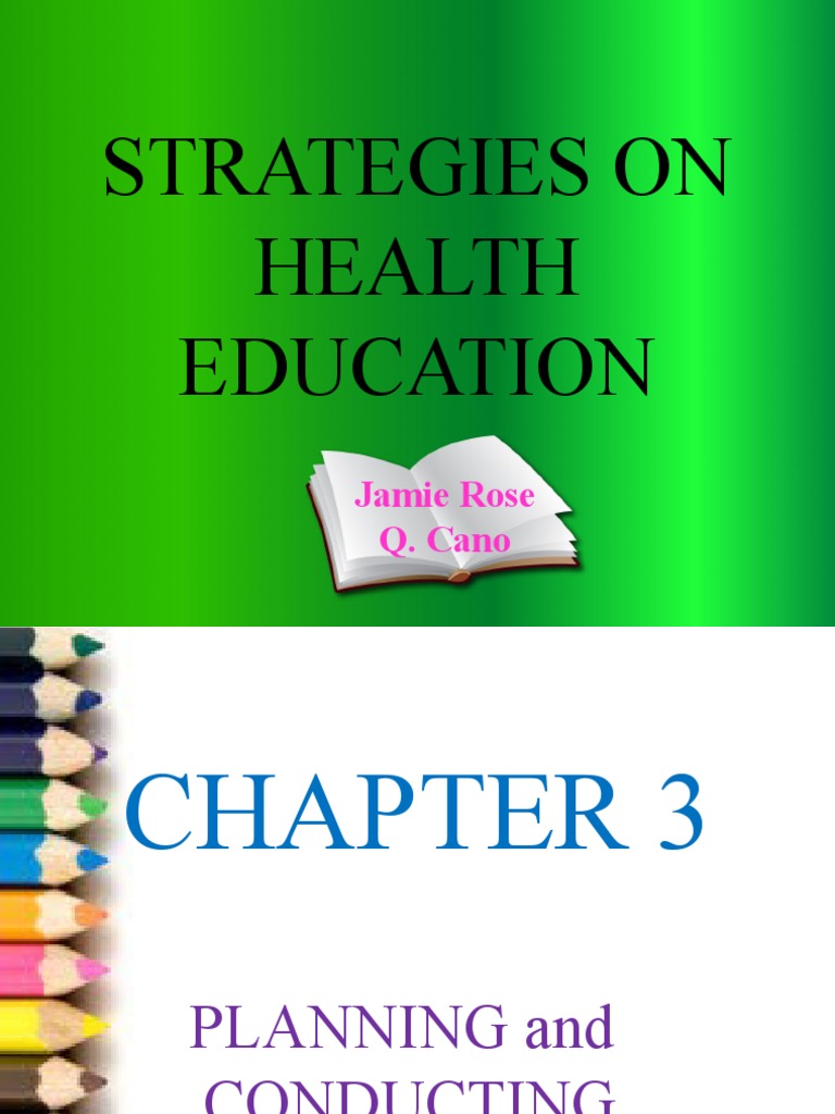 Strategies on health education