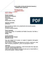 Escuela de Formación Política de Filosofía Marxista Leninista y Realidad Latino Americana