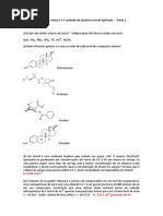 Exercícios Sobre a 1a Unidade de Química Geral Aplicada Parte 1 Com Respostas (1)
