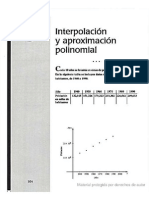 3 Interpolacion y Aproximacion Polinominal