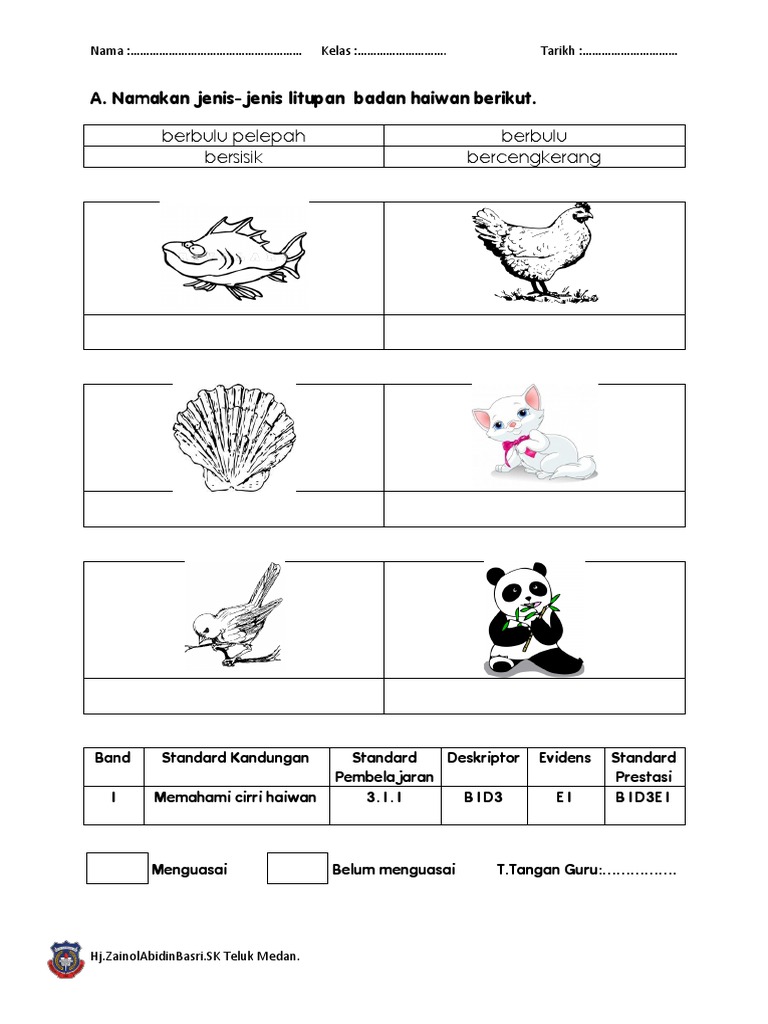 Lembarankerja Haiwan Pdf