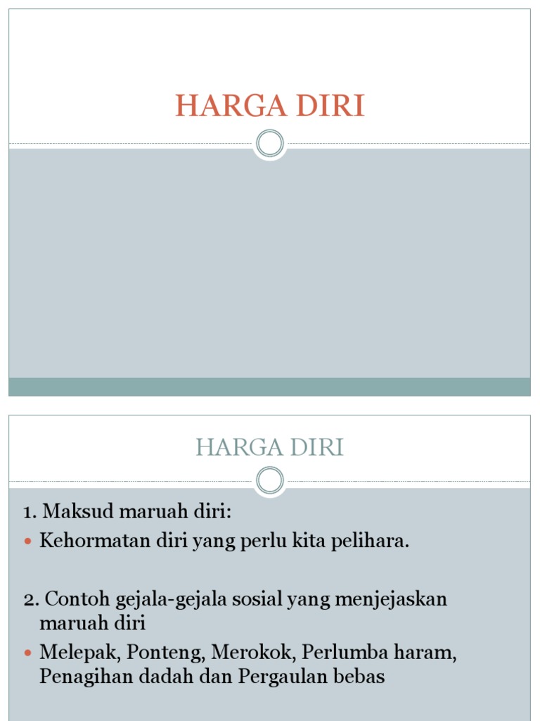 Harga Diri  PDF