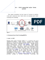 I. Inverter - Grid Connected Solar Farms System 1.: Maximum Power Point Tracking (MPPT)