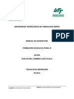 Manual de Formacion Sociocultural III Plan 2009-2