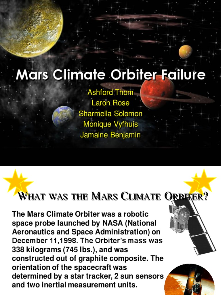 Mars Climate Orbiter Failure PDF