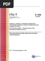 Itu-T: The International Public Telecommunication Numbering Plan