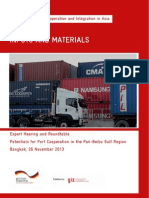 Inputs and Materials: Potentials For Port Cooperation in The Pan-Beibu Gulf Region