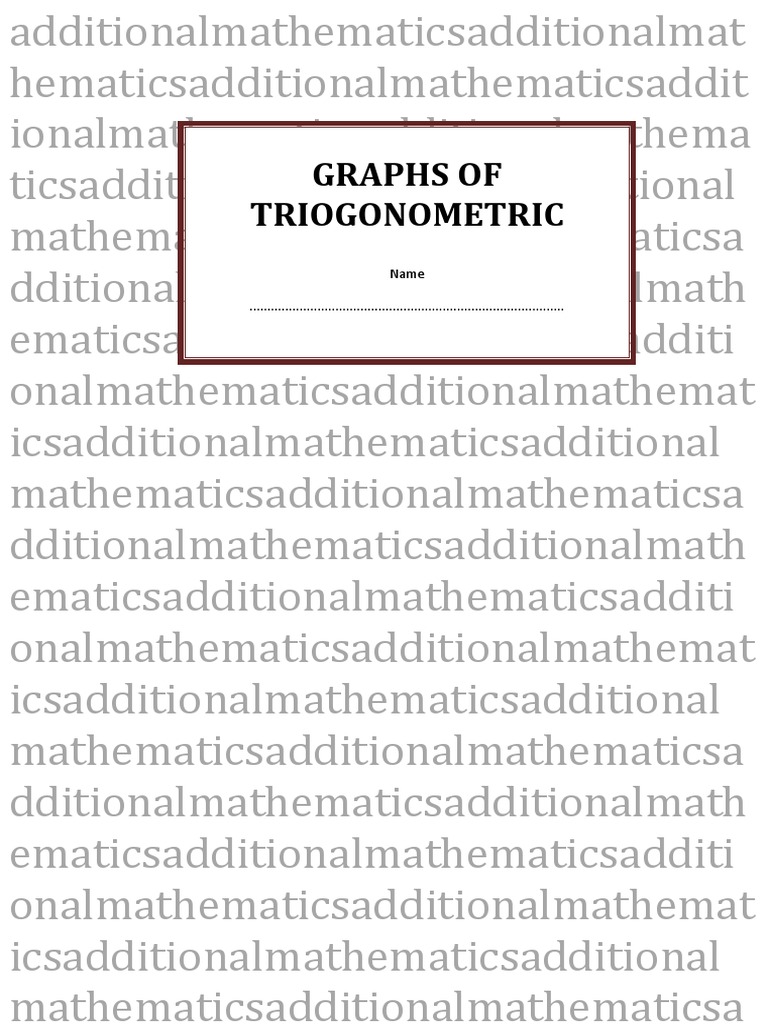 Graphs of Trigo Functions | PDF | Trigonometric Functions | Sine