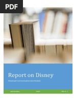 Report On Overview of Disney