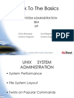 Back To The Basics: Unix System Administration IBM HP