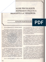 El Valor Psicológico de La Represión Política Mediante La Violencia (1975d)