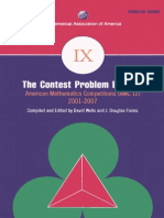 The Maths Contest Problem Book IX 2001-2007