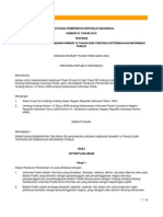 PP No.61 Tahun 2010 Ttg Pelaksanaan UU No. 14 Tahun 2008 Ttg Keterbukaan Informasi Publik