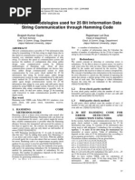 Various Methodologies Used For 25 Bit Information Data String Communication Through Hamming Code