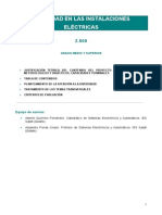 Seguridad en Las Instalaciones Eléctricas: Grado Medio Y Superior