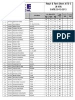 Aits-5 Main Rank List DT 29-12-2013