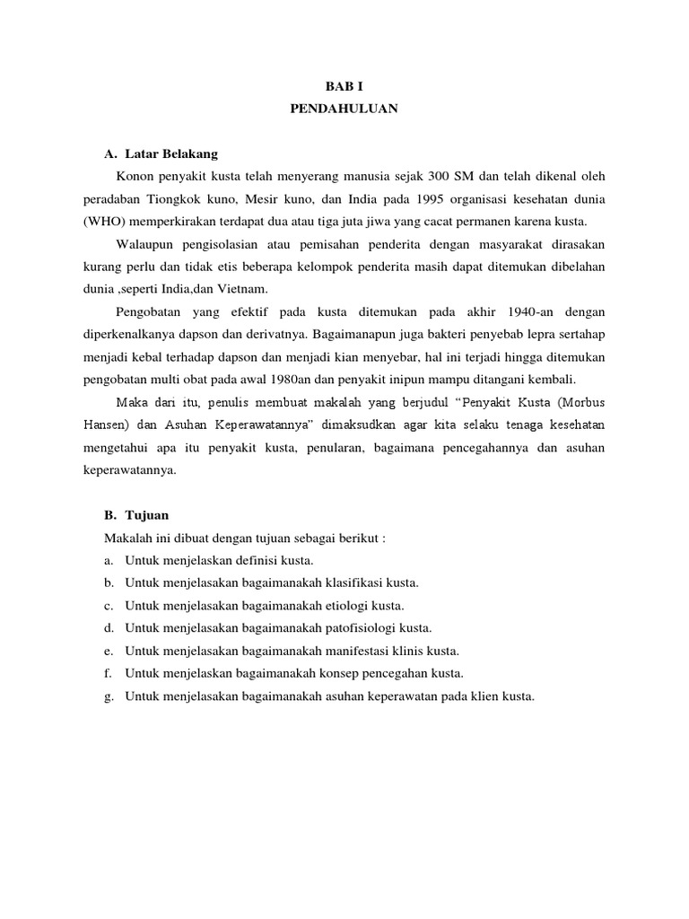 Konsep Penyakit Kusta Doc