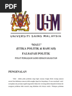 Download Malu Etika Politik  Rasuah by Nor Rafidah Khairuddin SN22256340 doc pdf