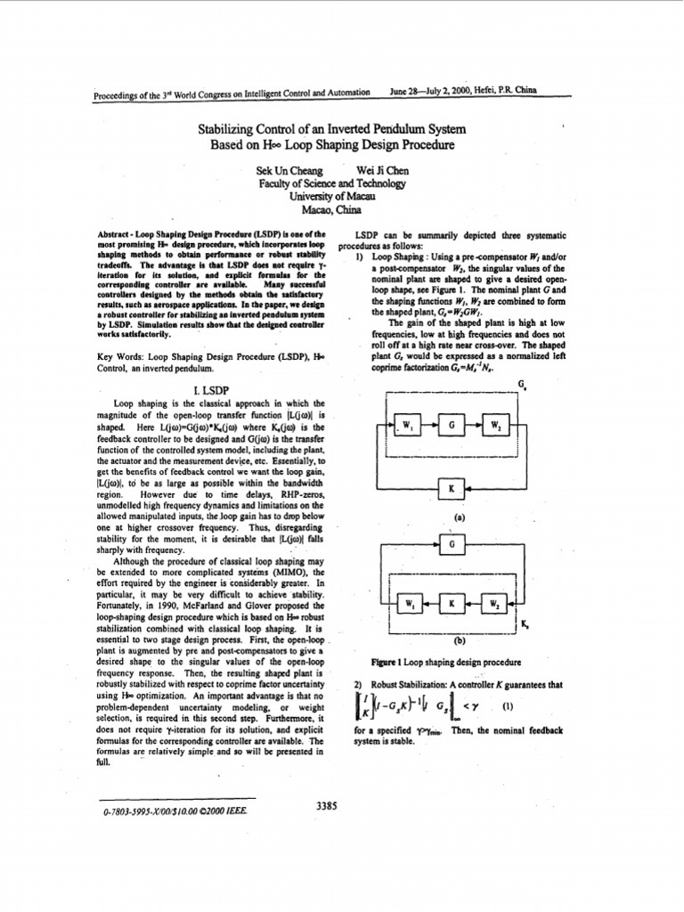 Loop Shapind Design Procedure | PDF | Control Theory | Systems Theory