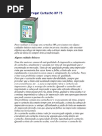 Como Recarregar Cartucho HP 75
