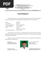 Surat Keterangan Siswa Popda SD 2014