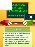 KESILAPAN Penambahan